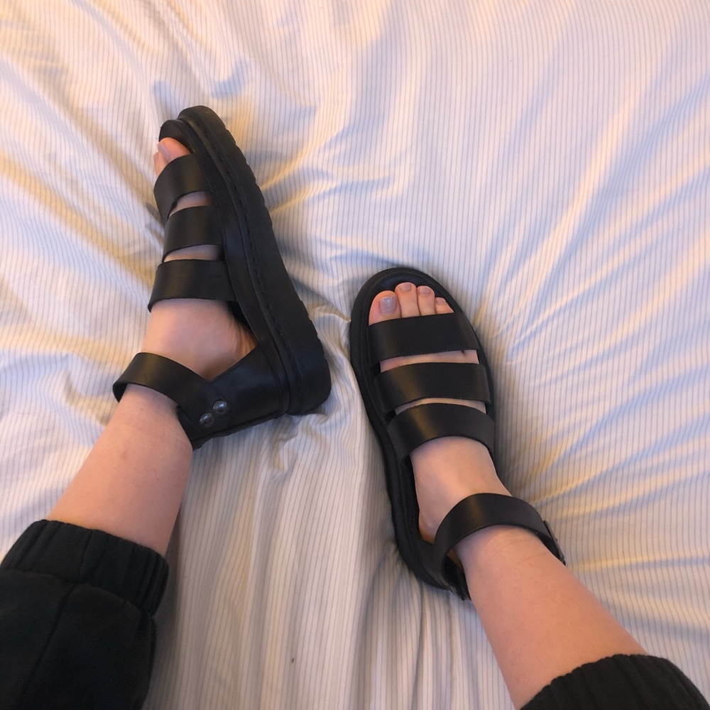 DOC MARTENS Gladiator Platform Sandal worn once